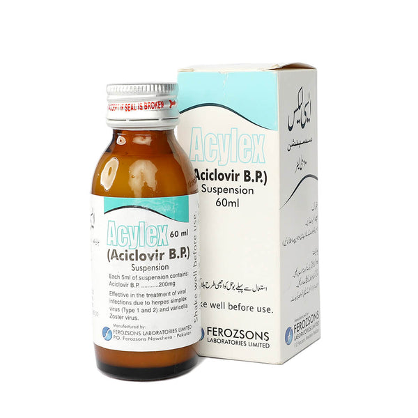 Acylex Suspension 200mg 60ml 1's